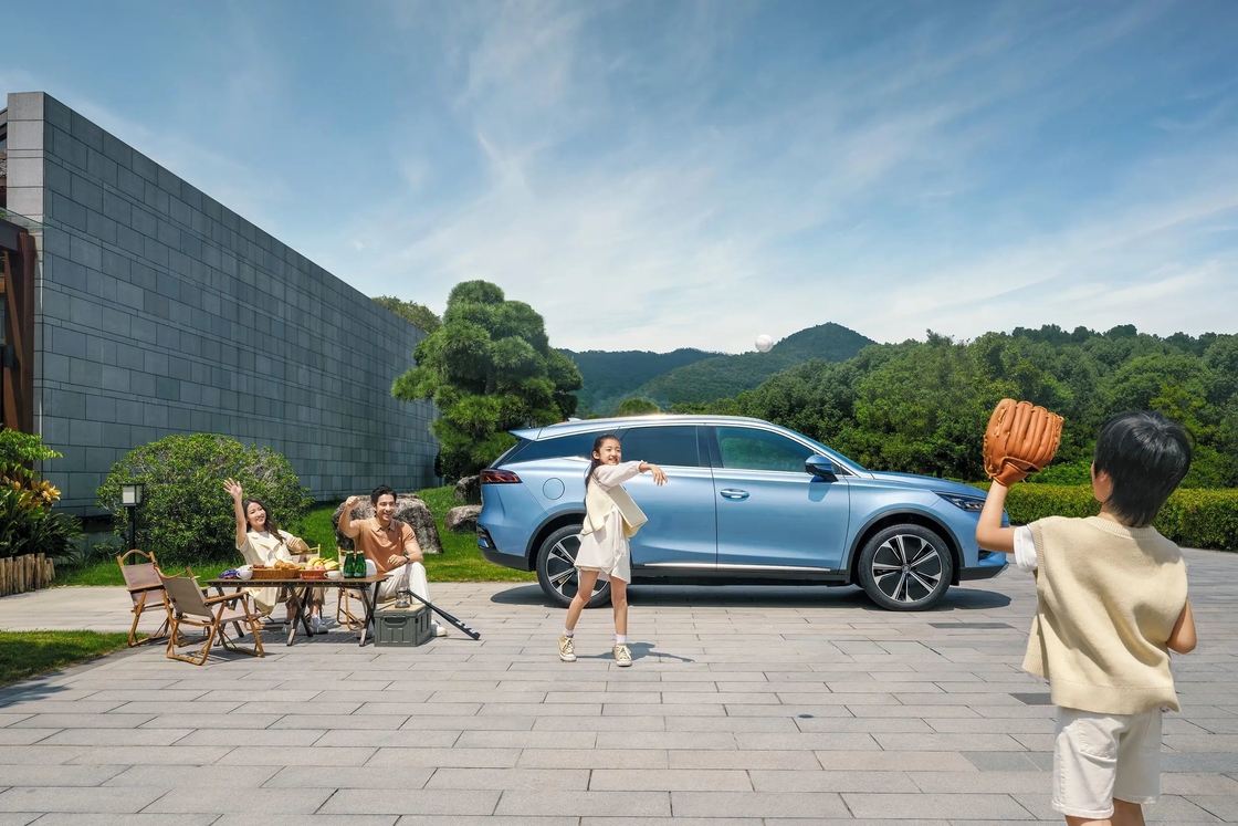 Découvrez la puissance et l'élégance de la voiture électrique BYD Le modèle phare de la gamme Tang