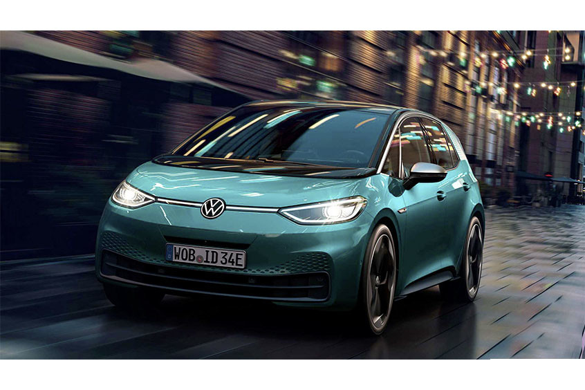 Autonomie de 300 milles Voiture électrique Volkswagen 160 km/h Voiture électrique VW ID3 à 5 places