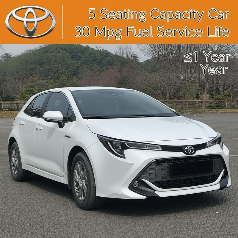 Toyota 5 places avec une consommation de carburant de 30 MPG et une durée de vie de ≤1 an