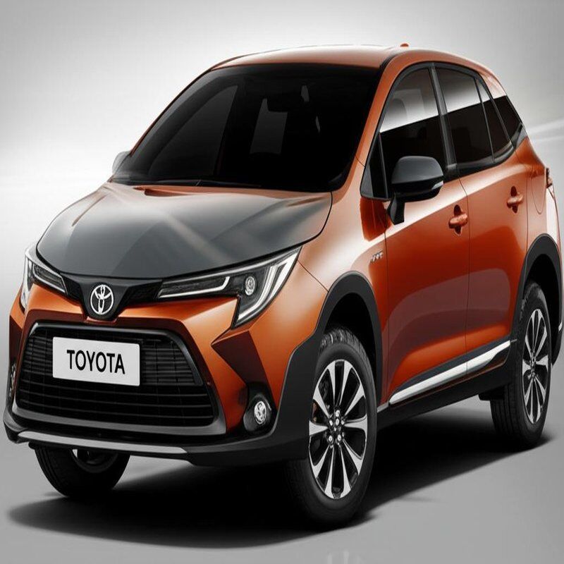 Multi Colors Toyota Car with Displacement 1000-1600CC and Fuel Tank Capacity 50-80L